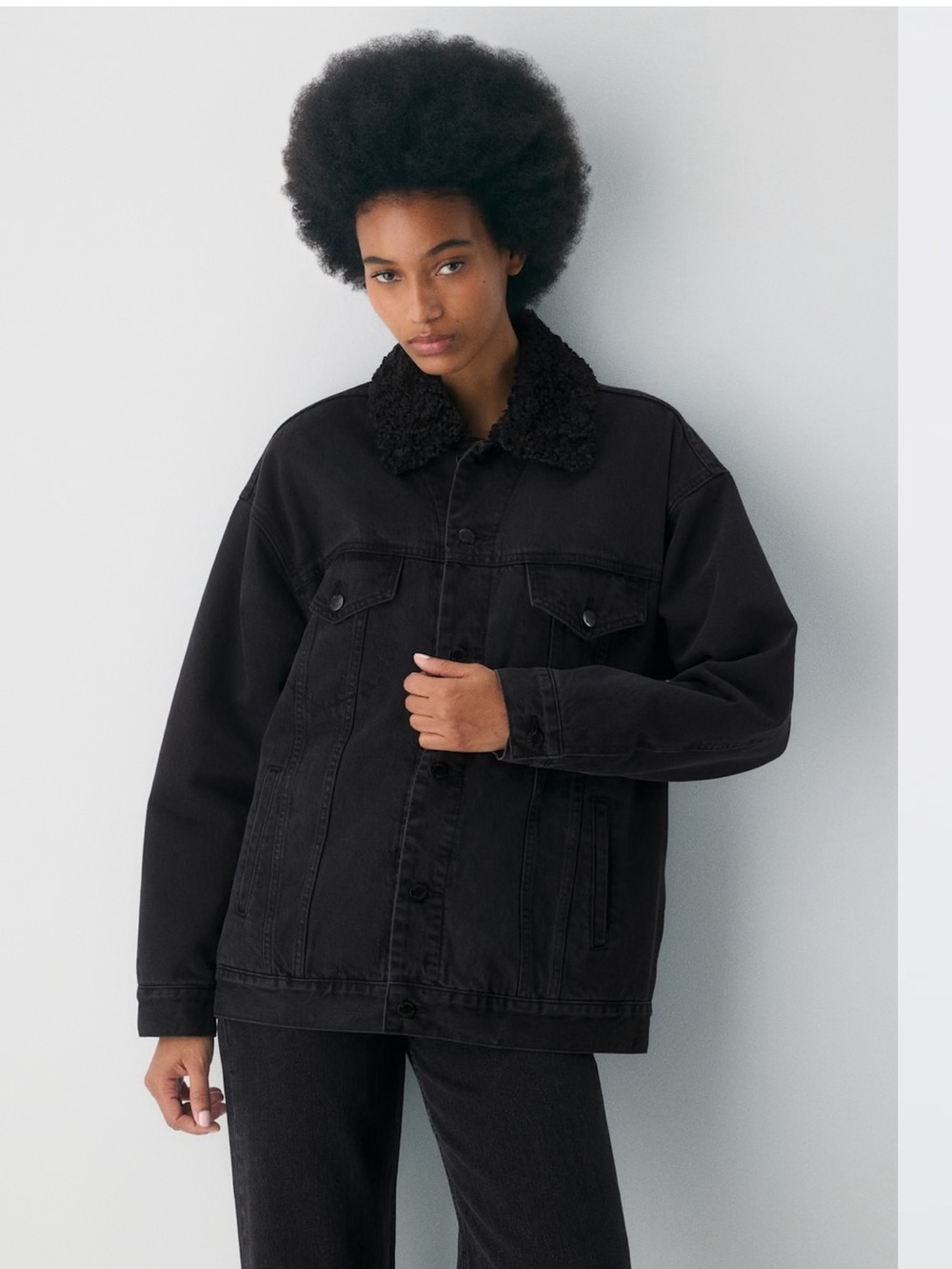 NWT Denim Forum 90s Sherpa jacket size xl